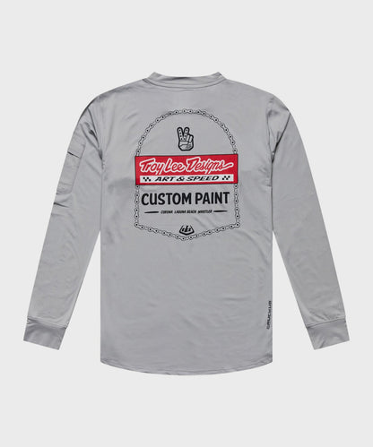 Troy Lee Designs Ruckus Ride LS Tee 2026 - Mid Grey - View 2 - BRINK