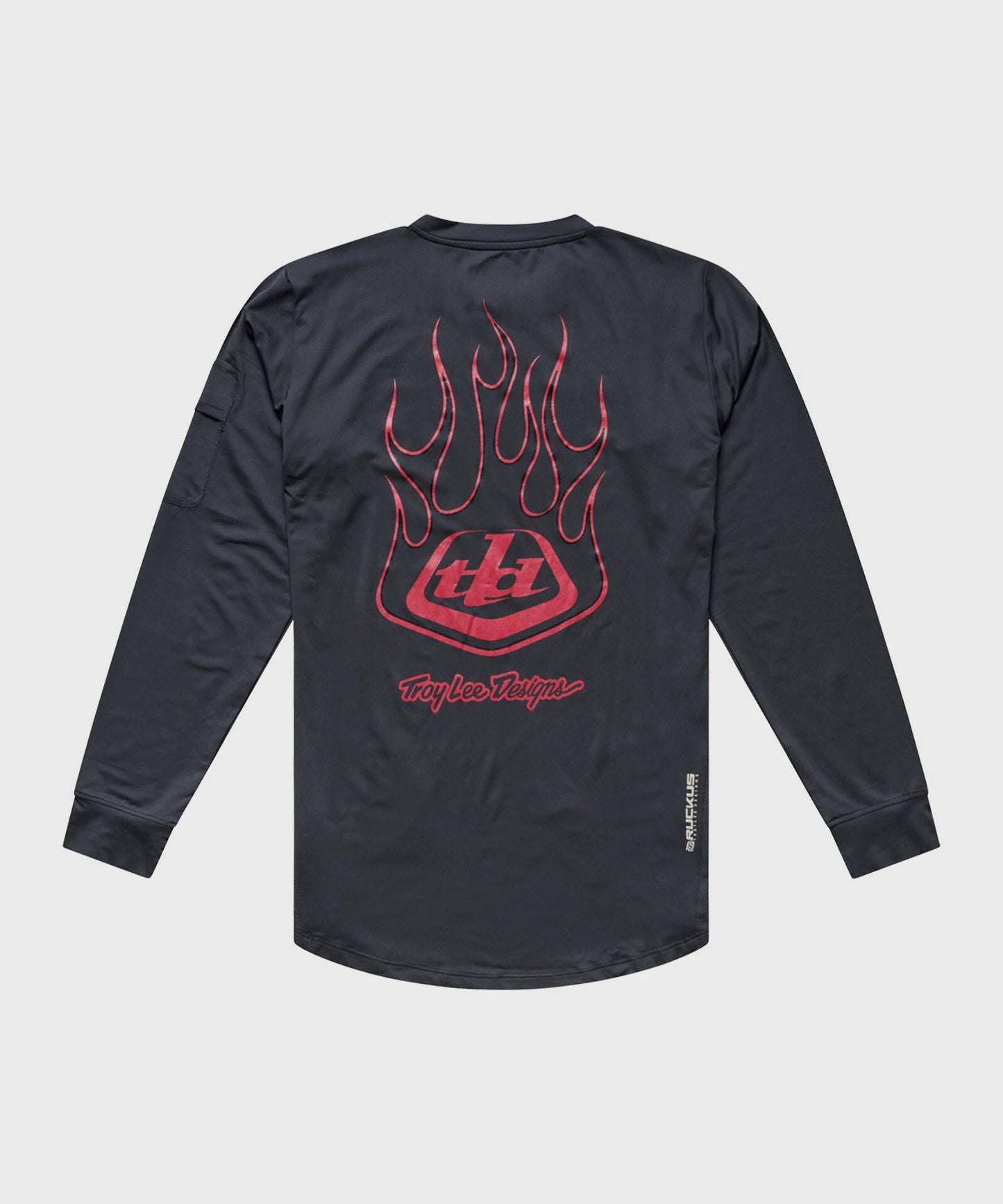 Troy Lee Designs Ruckus Ride LS Tee 2026 - Ember Carbon - View 2 - BRINK