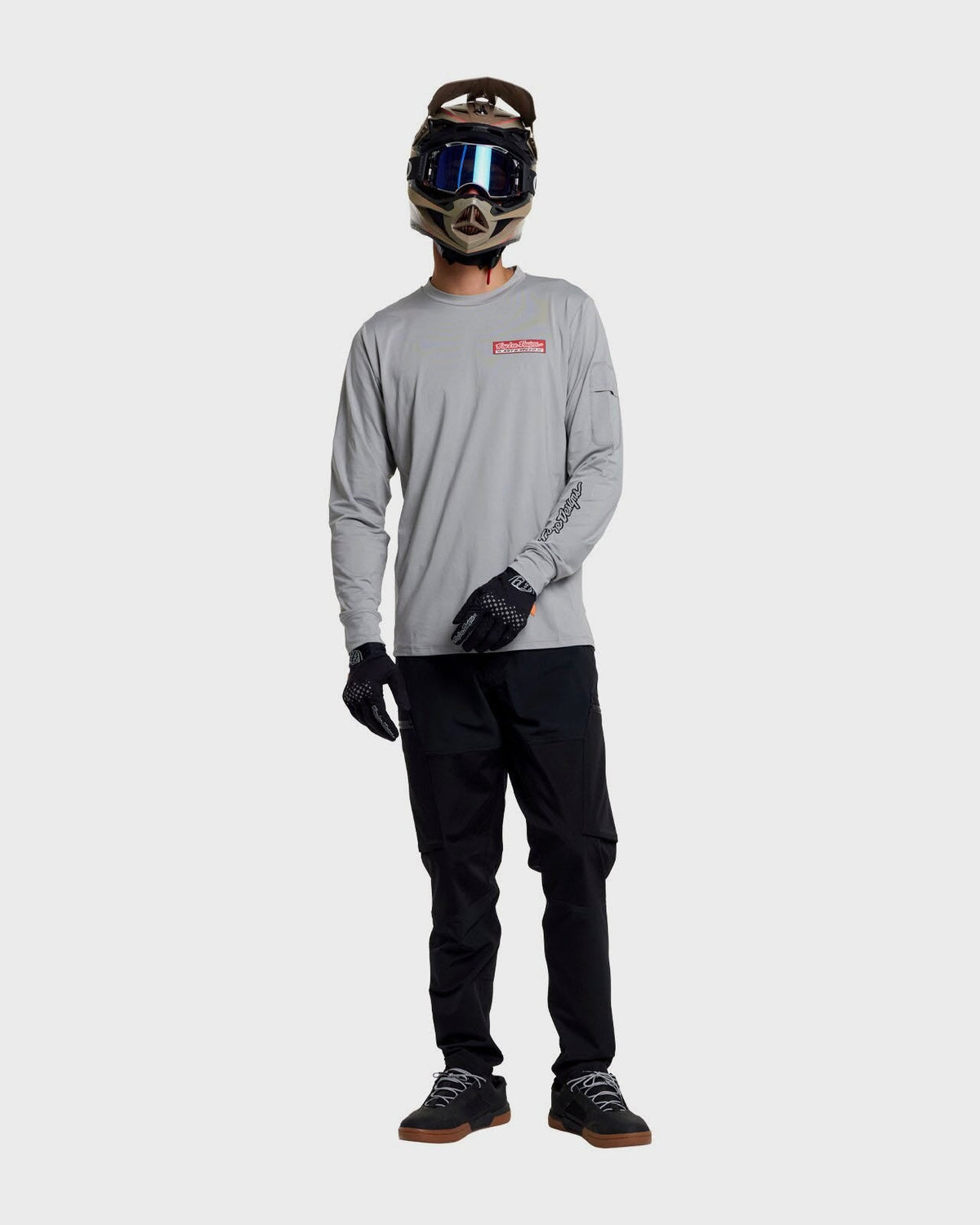 Troy Lee Designs Ruckus Ride LS Tee 2026 - Mid Grey - View 3 - BRINK