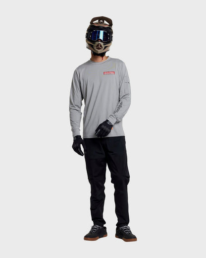 Troy Lee Designs Ruckus Ride LS Tee 2026 - Mid Grey - View 3 - BRINK