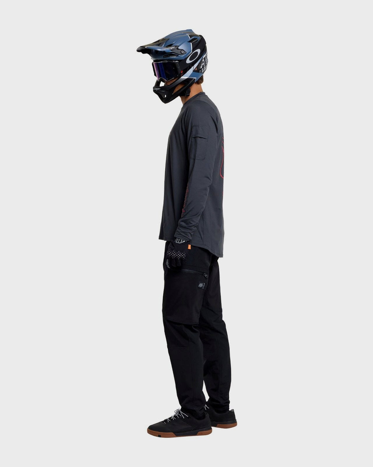 Troy Lee Designs Ruckus Ride LS Tee 2026 - Ember Carbon - View 4 - BRINK