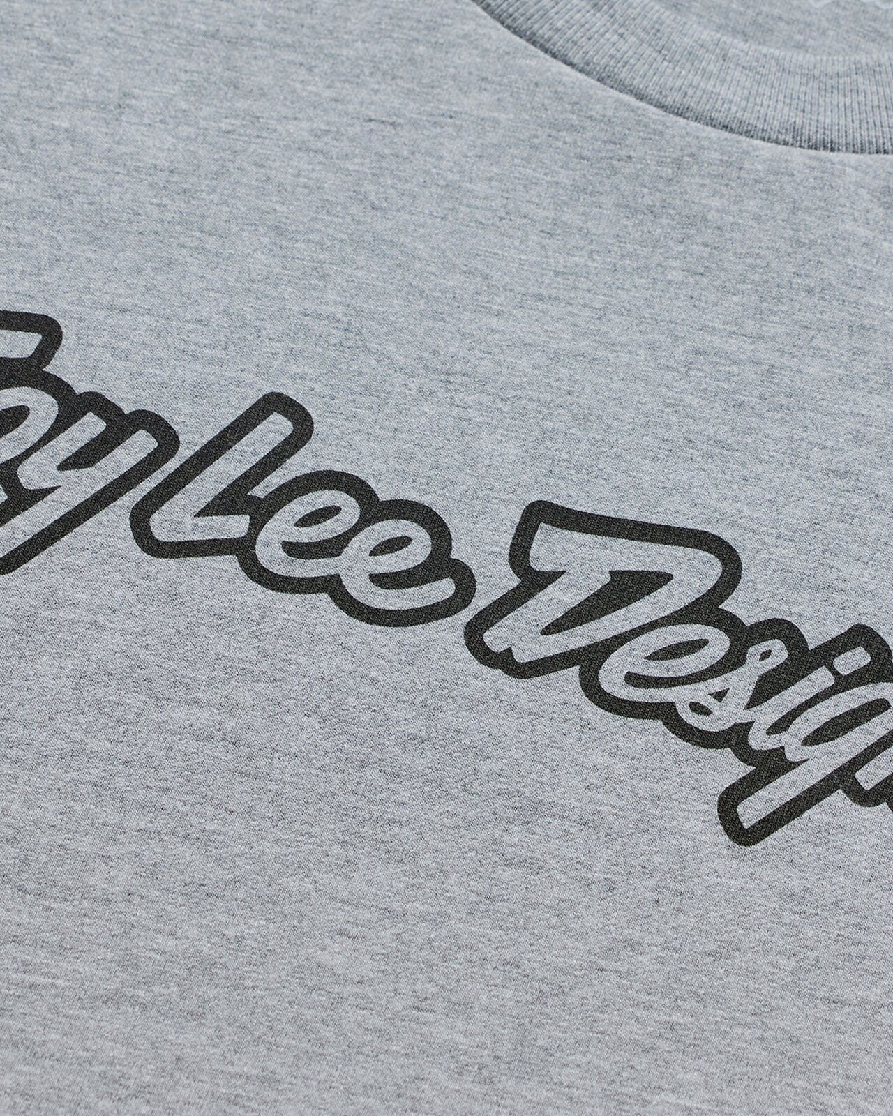 Troy Lee Designs Signature SS Tee 2026 - Grey Heather - View 3 - BRINK