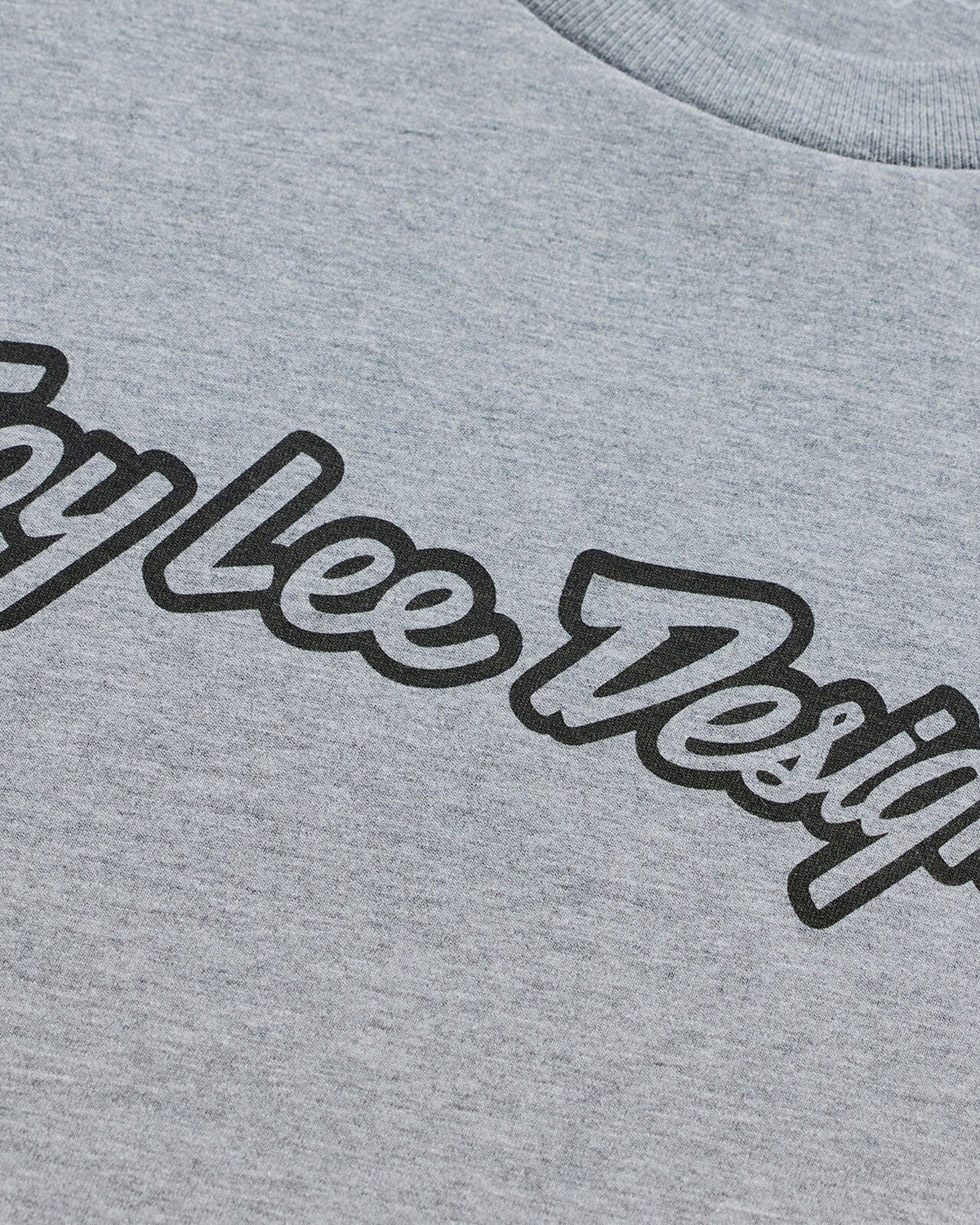 Troy Lee Designs Signature SS Tee 2026 - Grey Heather - View 3 - BRINK
