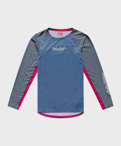 Troy Lee Designs Skyline Pro LS Jersey 2026 - Descend Slate - View 1 - BRINK