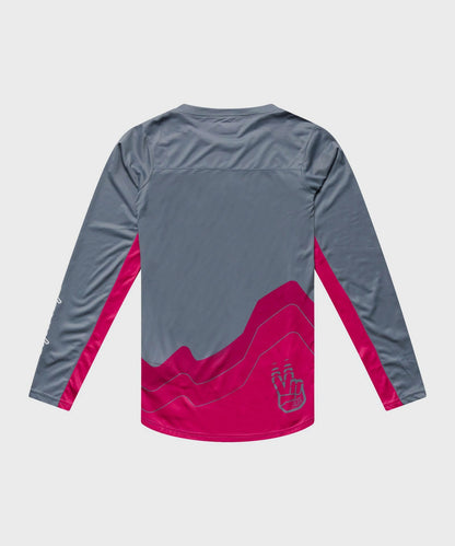 Troy Lee Designs Skyline Pro LS Jersey 2026 - Descend Slate - View 2 - BRINK