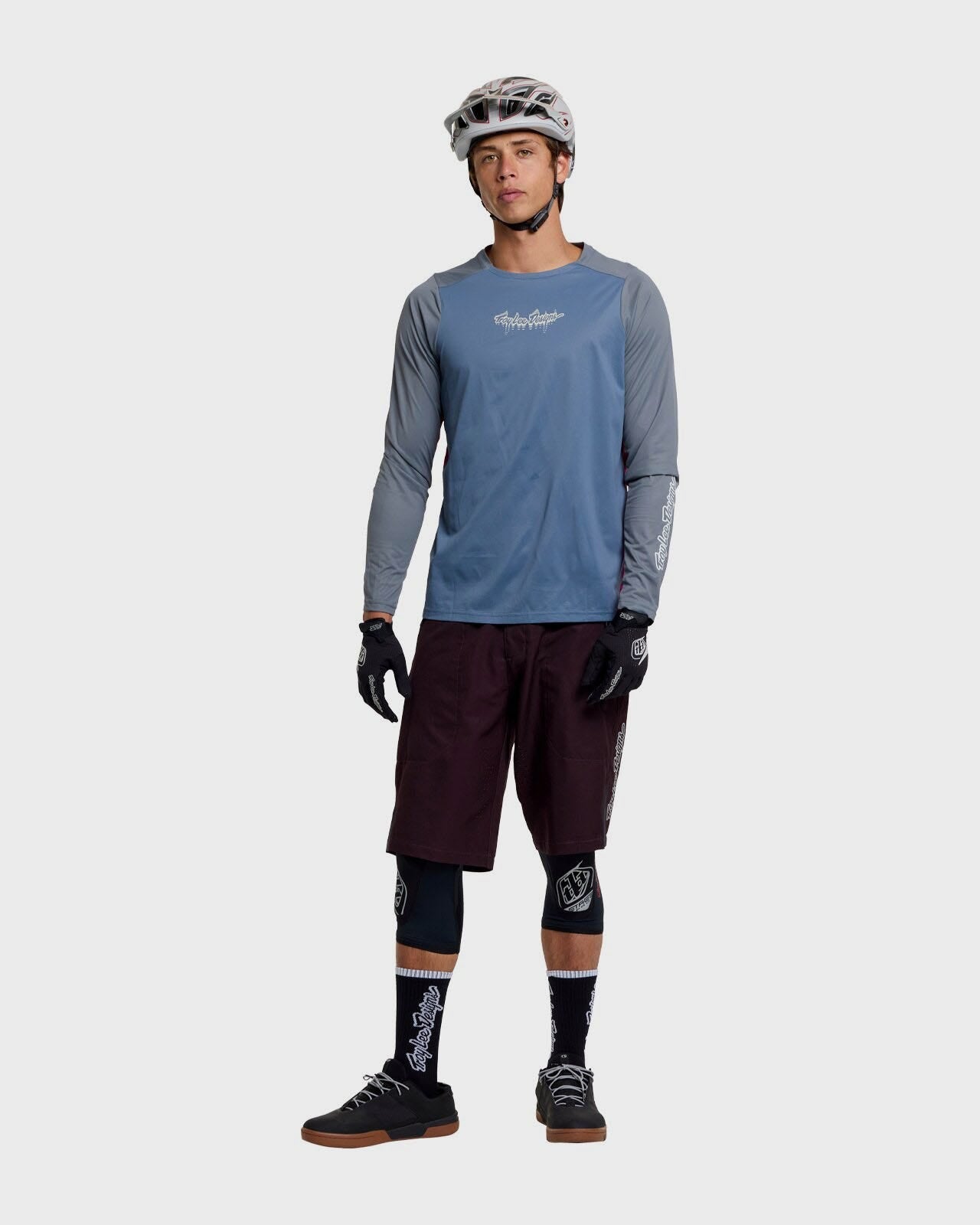 Troy Lee Designs Skyline Pro LS Jersey 2026 - Descend Slate - View 3 - BRINK