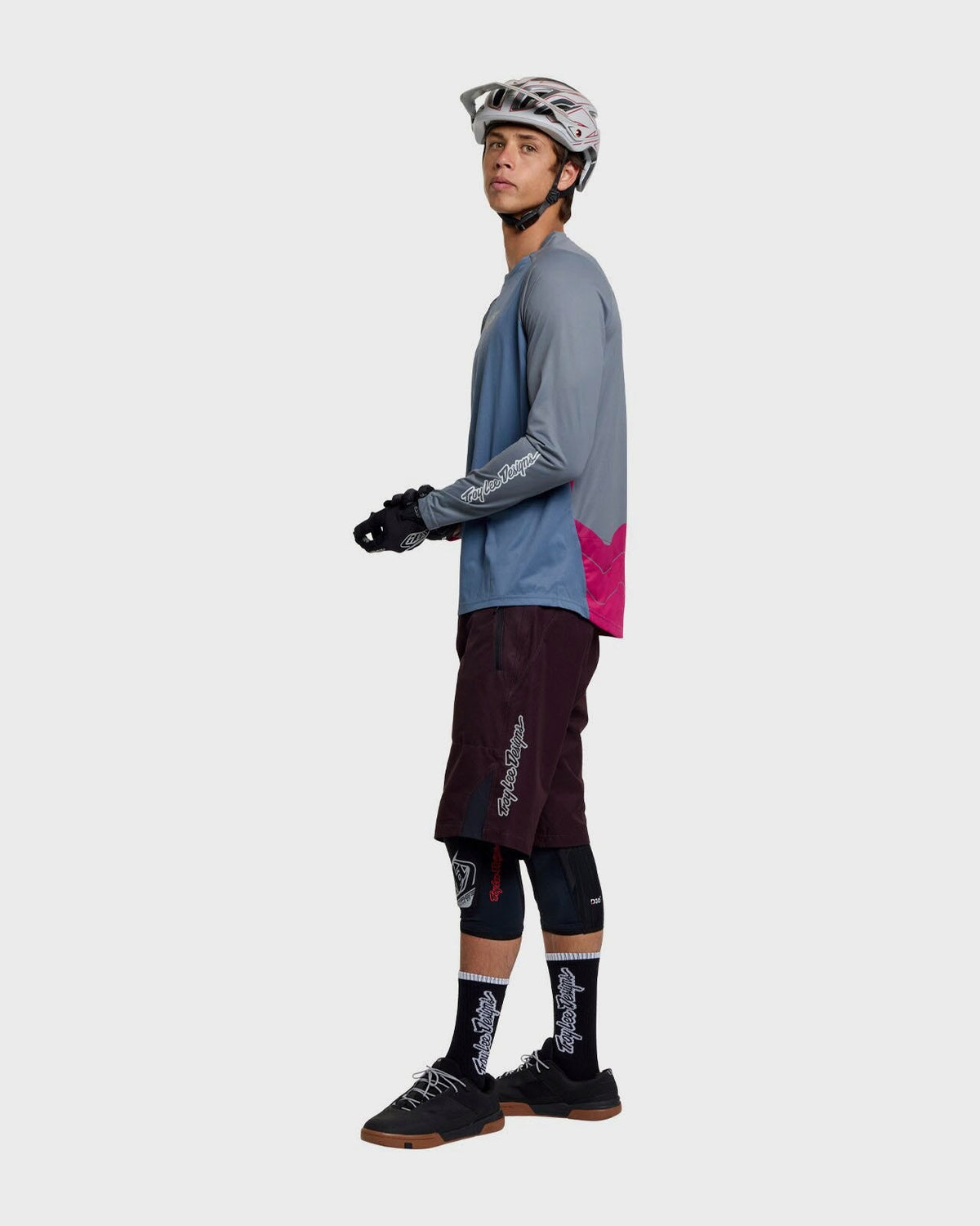 Troy Lee Designs Skyline Pro LS Jersey 2026 - Descend Slate - View 4 - BRINK