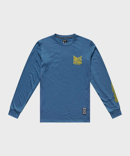Troy Lee Designs Skyline Ride LS Tee 2026 - TLD Slate - View 1 - BRINK