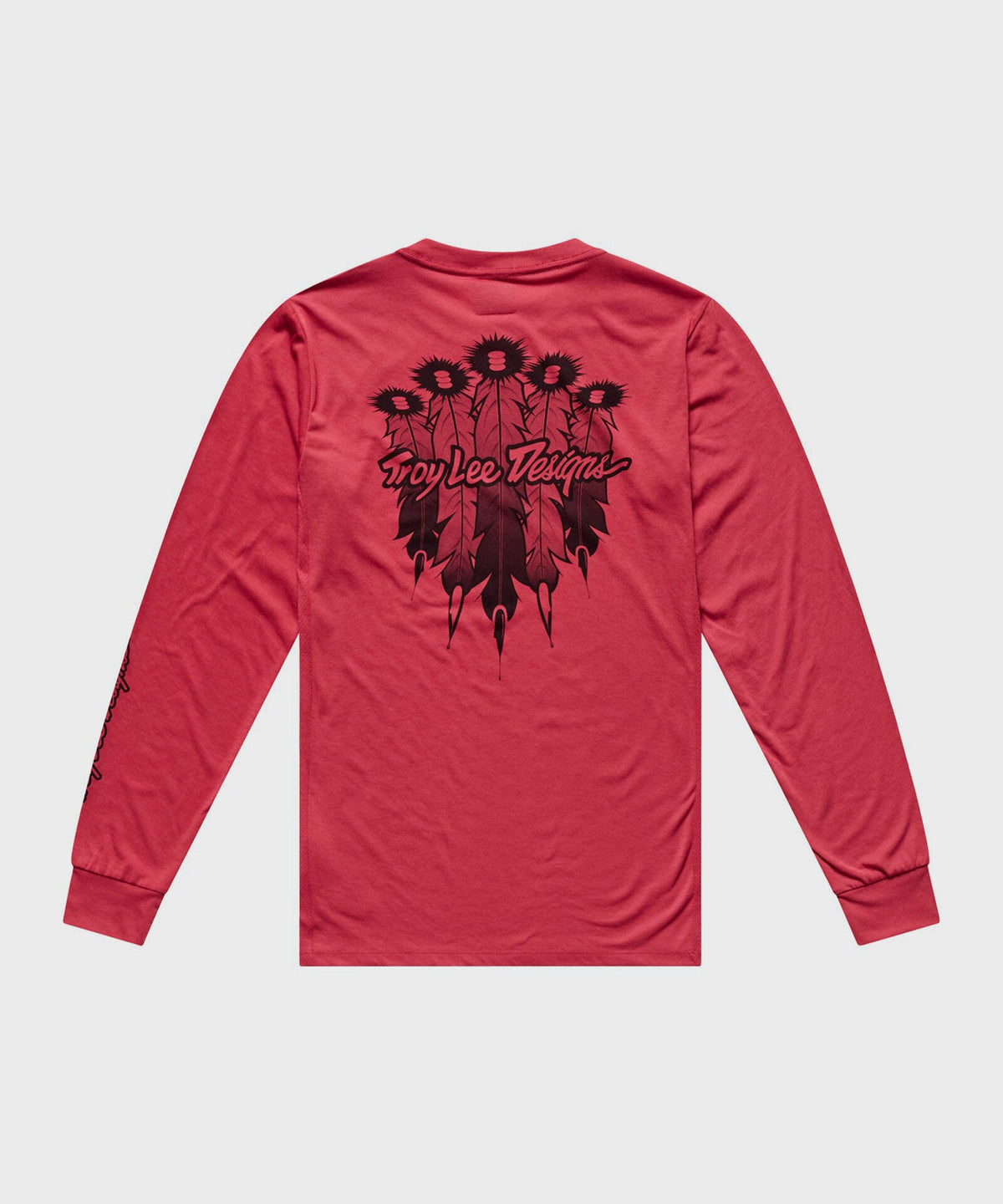 Troy Lee Designs Skyline Ride LS Tee 2026 - Ember Red - View 2 - BRINK