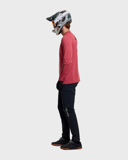 Troy Lee Designs Skyline Ride LS Tee 2026 - Ember Red - View 4 - BRINK