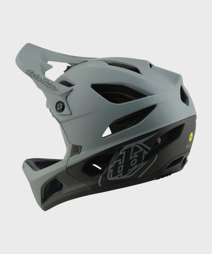 Troy Lee Designs Stage Helmet 2026 - Drone Grey / Charcoal - View 2 - BRINK