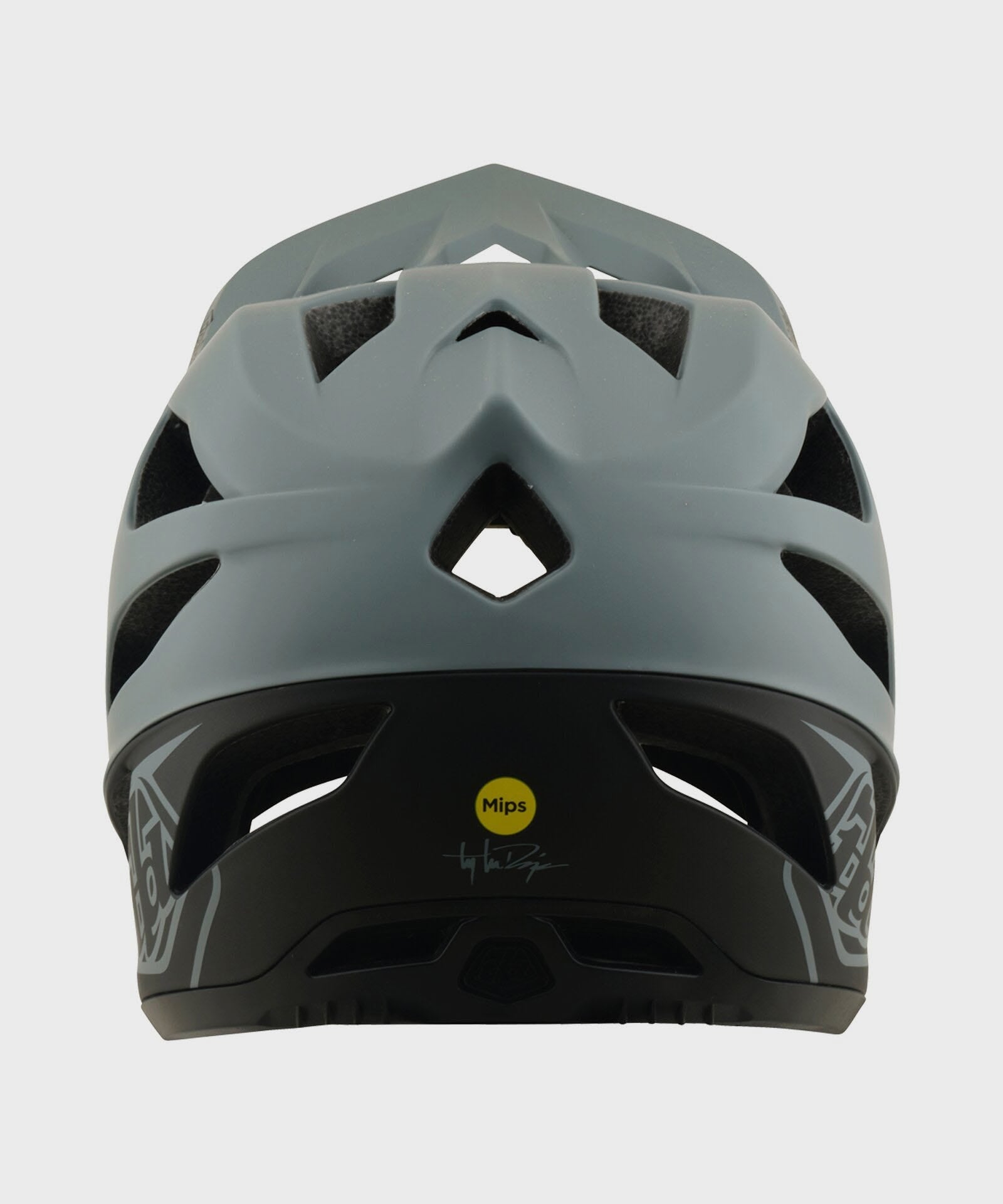 Troy Lee Designs Stage Helmet 2026 - Drone Grey / Charcoal - View 3 - BRINK