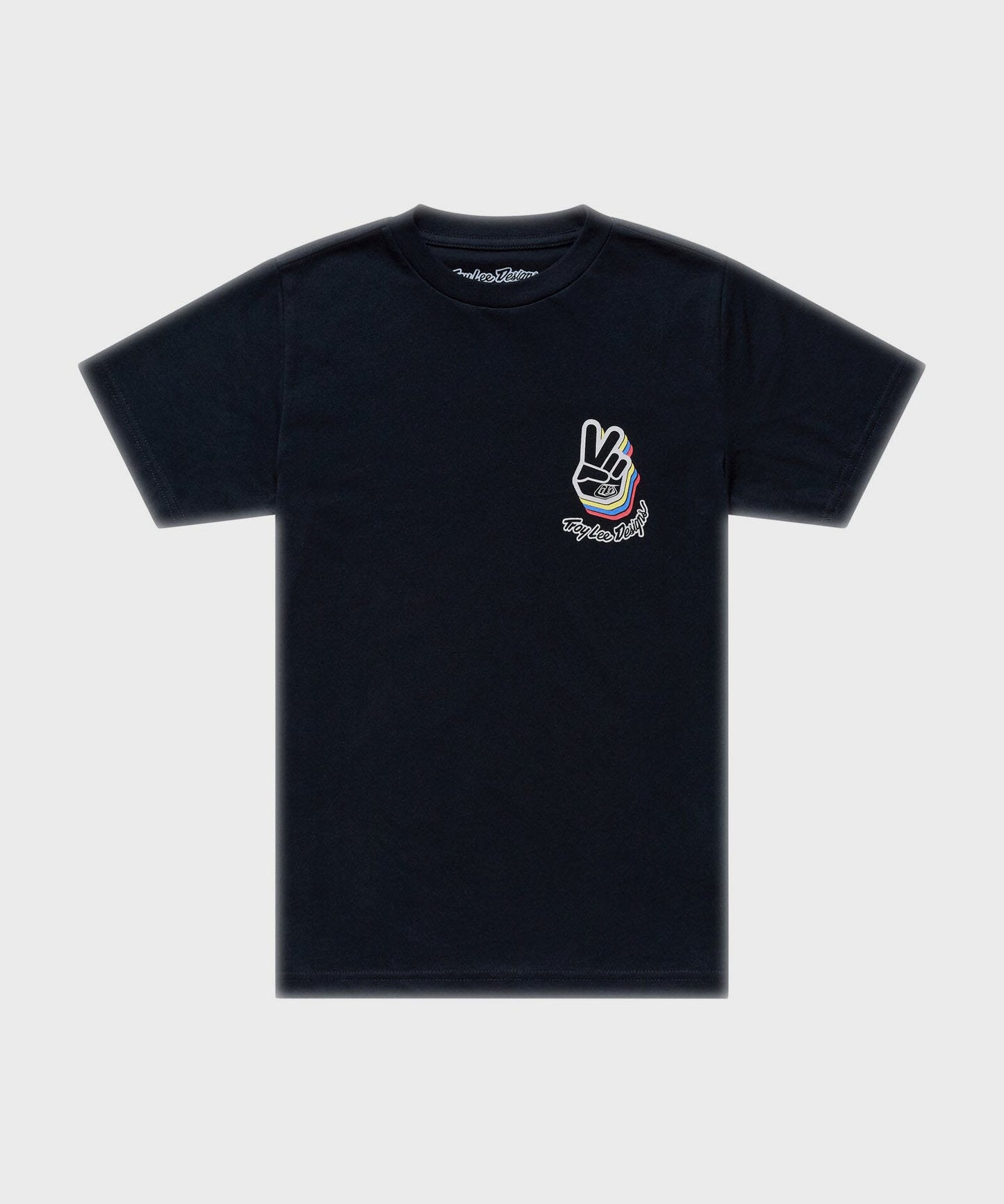 Troy Lee Designs Youth Deuces SS Tee 2026 - Black - View 1 - BRINK