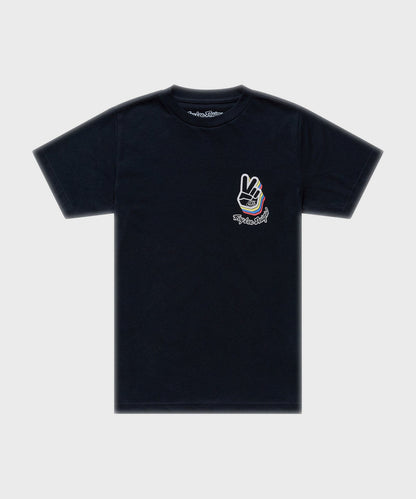Troy Lee Designs Youth Deuces SS Tee 2026 - Black - View 1 - BRINK