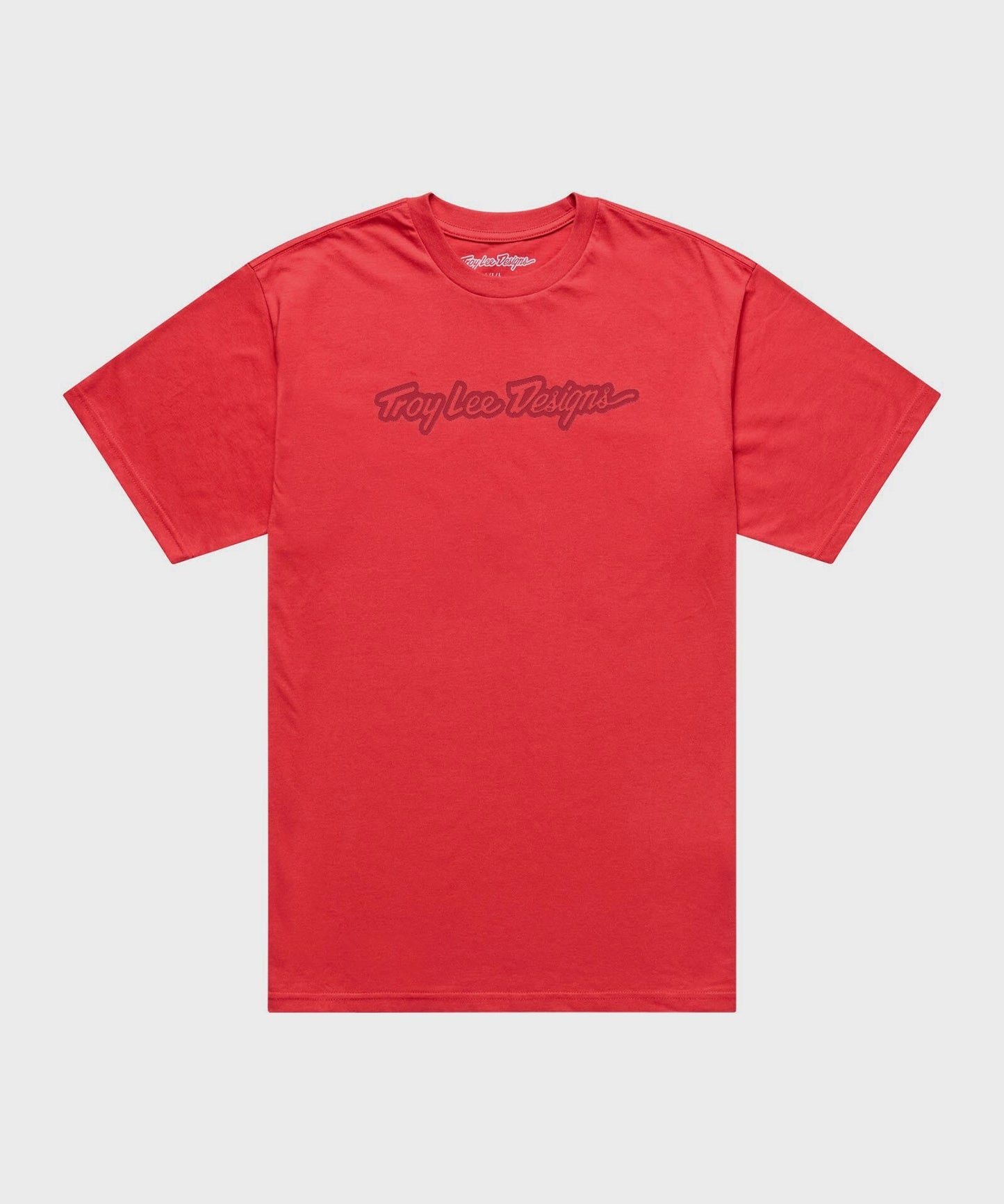 Troy Lee Designs Youth SS Tee 2026 - Scarlet - View 1 - BRINK