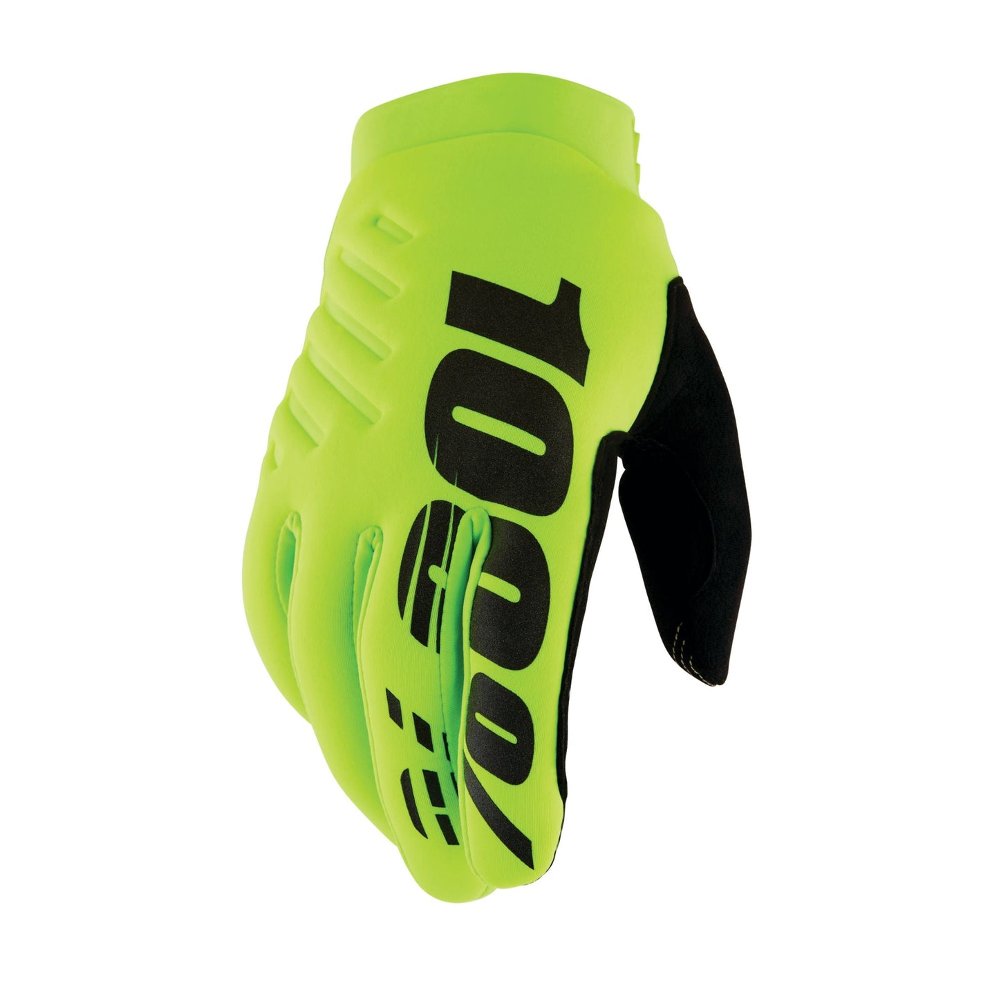 100% Brisker Gloves-S-Fluo Yellow/Black-BRINK