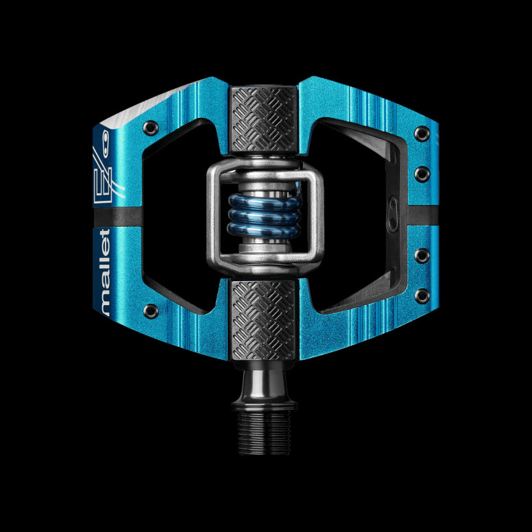 Crankbrothers Mallet E Pedals-Standard Axle / 52mm-Blue-BRINK