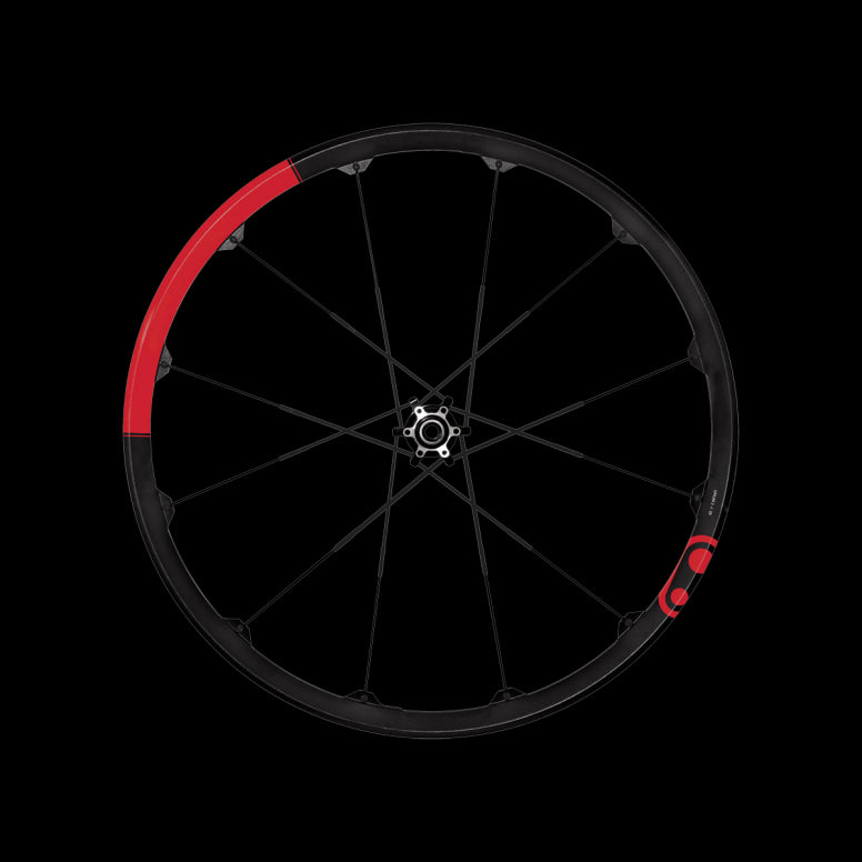 Crankbrothers Opium DH Wheelset-Black/Red / 27.5-BRINK