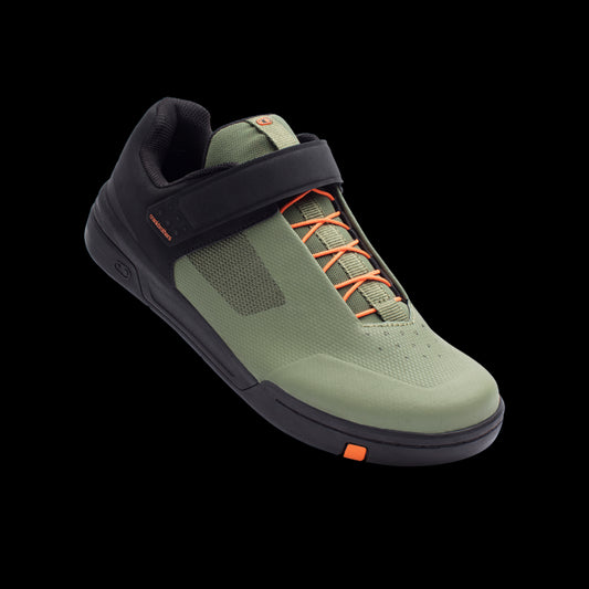 Crankbrothers Stamp Speedlace Shoes-4-Green / Black / Orange-BRINK