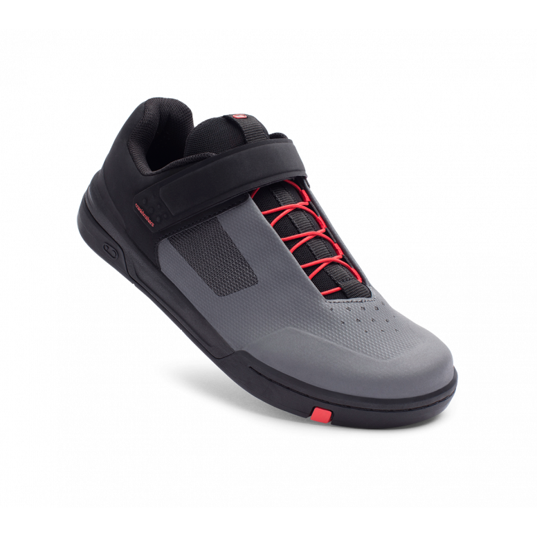Crankbrothers Stamp Speedlace Shoes-4-Grey / Black / Red-BRINK