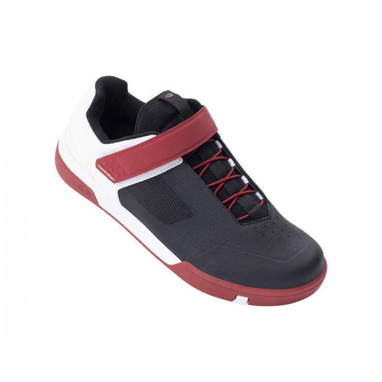 Crankbrothers Stamp Speedlace Shoes-4-Red / Black / White-BRINK