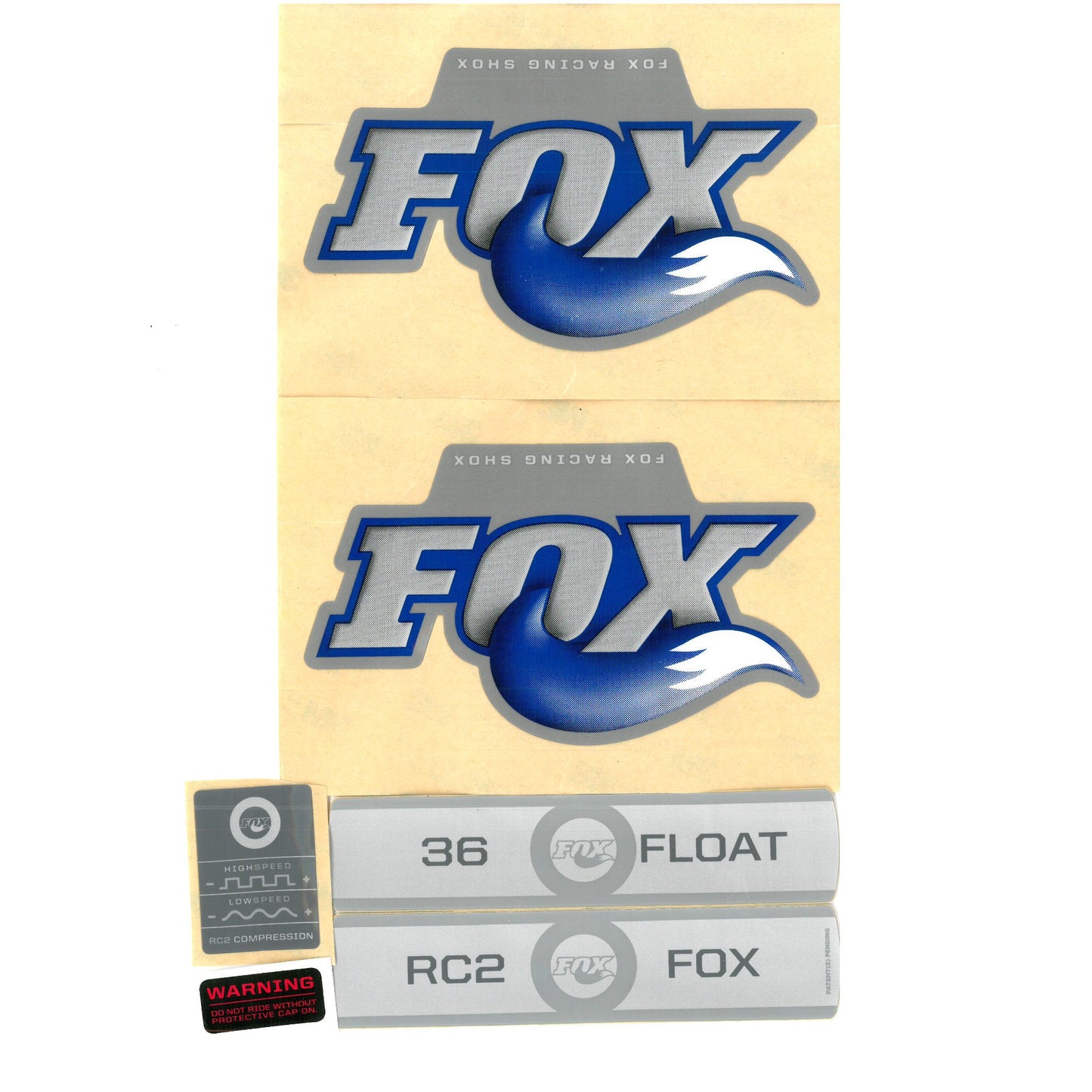 FOX Decal Kit-09 36 FLOAT R Titanium-BRINK