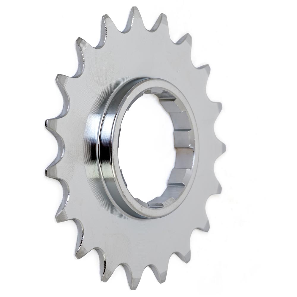 Gusset Double Six Sprocket-19T-Chrome-BRINK