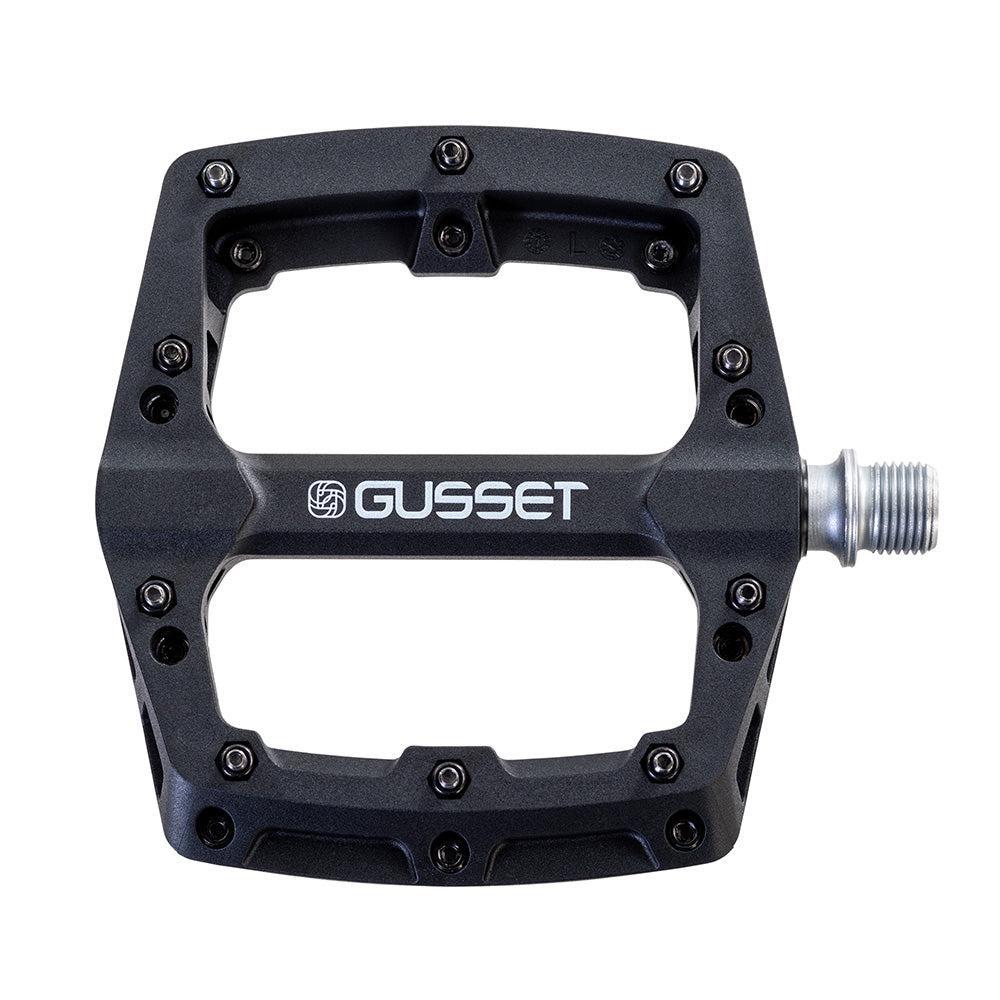 Gusset Slim Jim Nylon Pedals-Black-BRINK