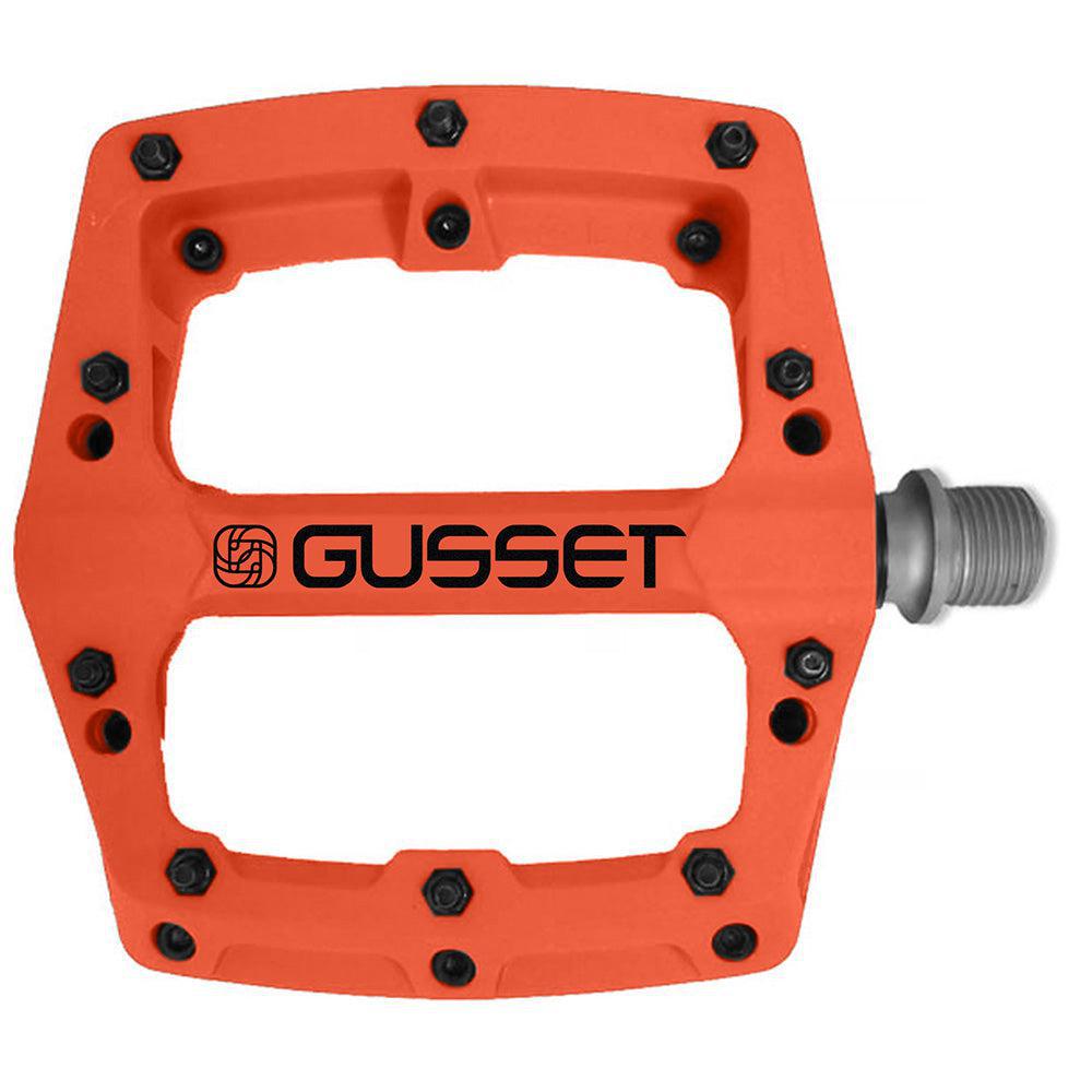 Gusset Slim Jim Nylon Pedals-Orange-BRINK