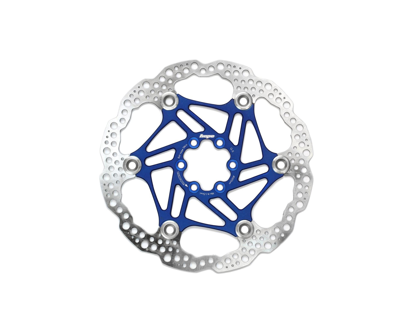 Hope Floating Rotor-Brake Rotors-6 Bolt-183mm-Blue-BRINK