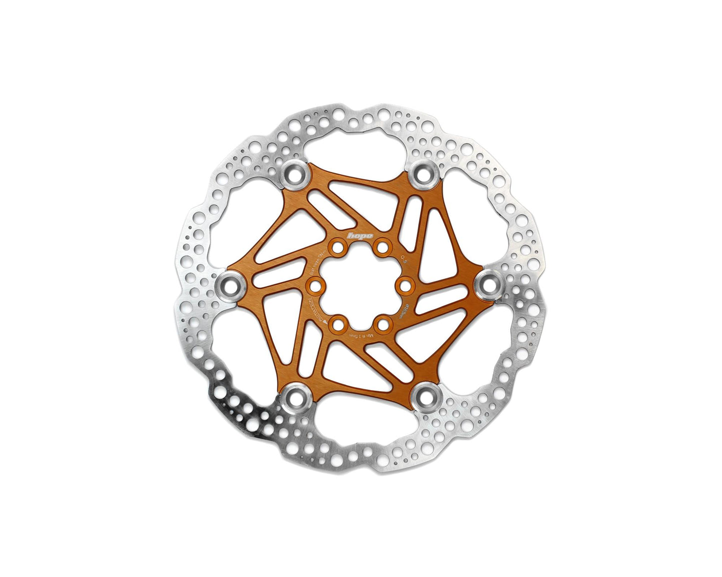 Hope Floating Rotor-Brake Rotors-6 Bolt-183mm-Orange-BRINK