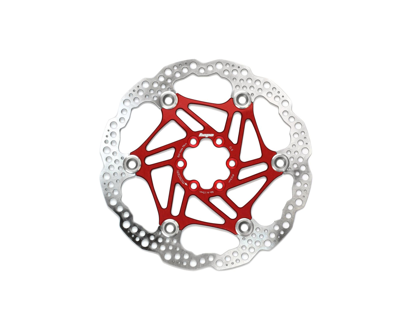 Hope Floating Rotor-Brake Rotors-6 Bolt-183mm-Red-BRINK