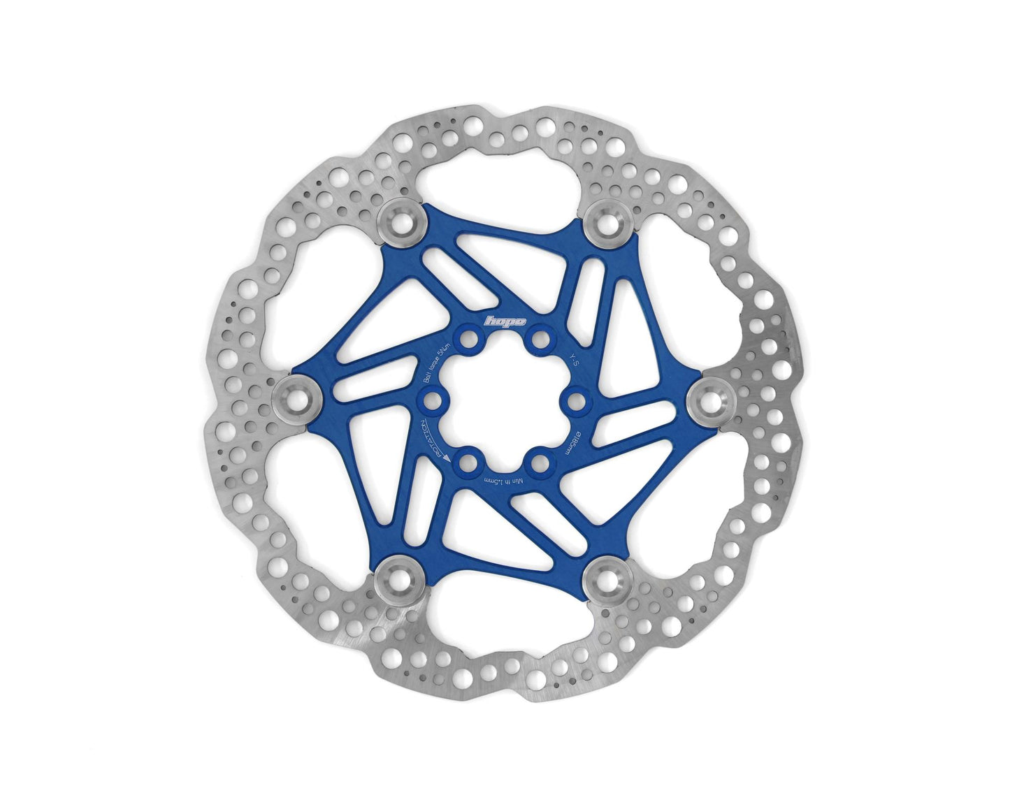 Hope Floating Rotor-Brake Rotors-6 Bolt-185mm-Blue-BRINK