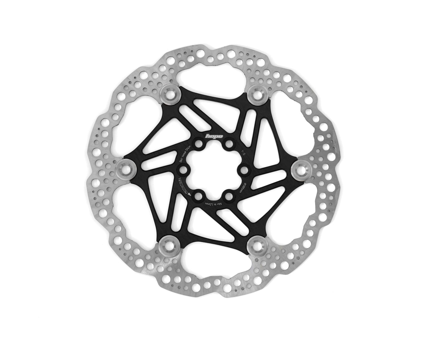 Hope Floating Rotor-Brake Rotors-6 Bolt-185mm-Black-BRINK