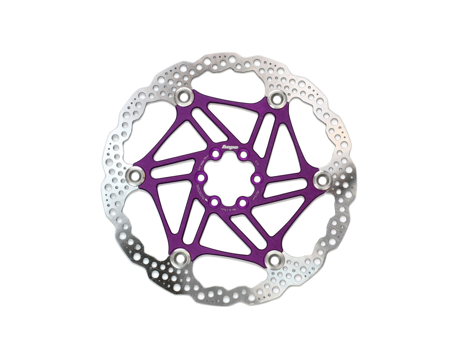 Hope Floating Rotor-Brake Rotors-6 Bolt-203mm-Purple-BRINK