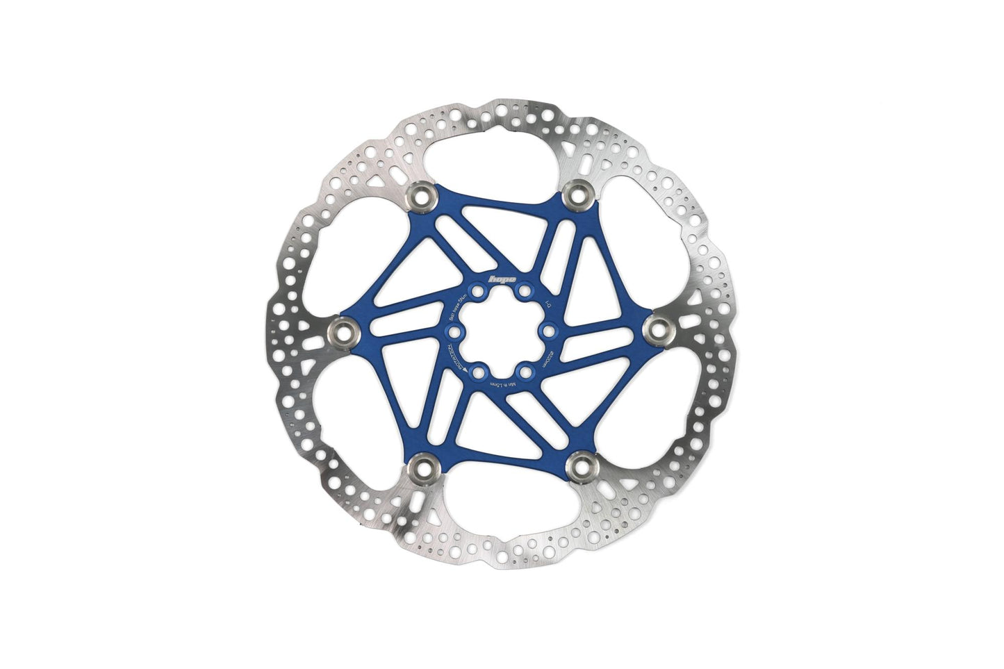 Hope Floating Rotor-Brake Rotors-6 Bolt-220mm-Blue-BRINK