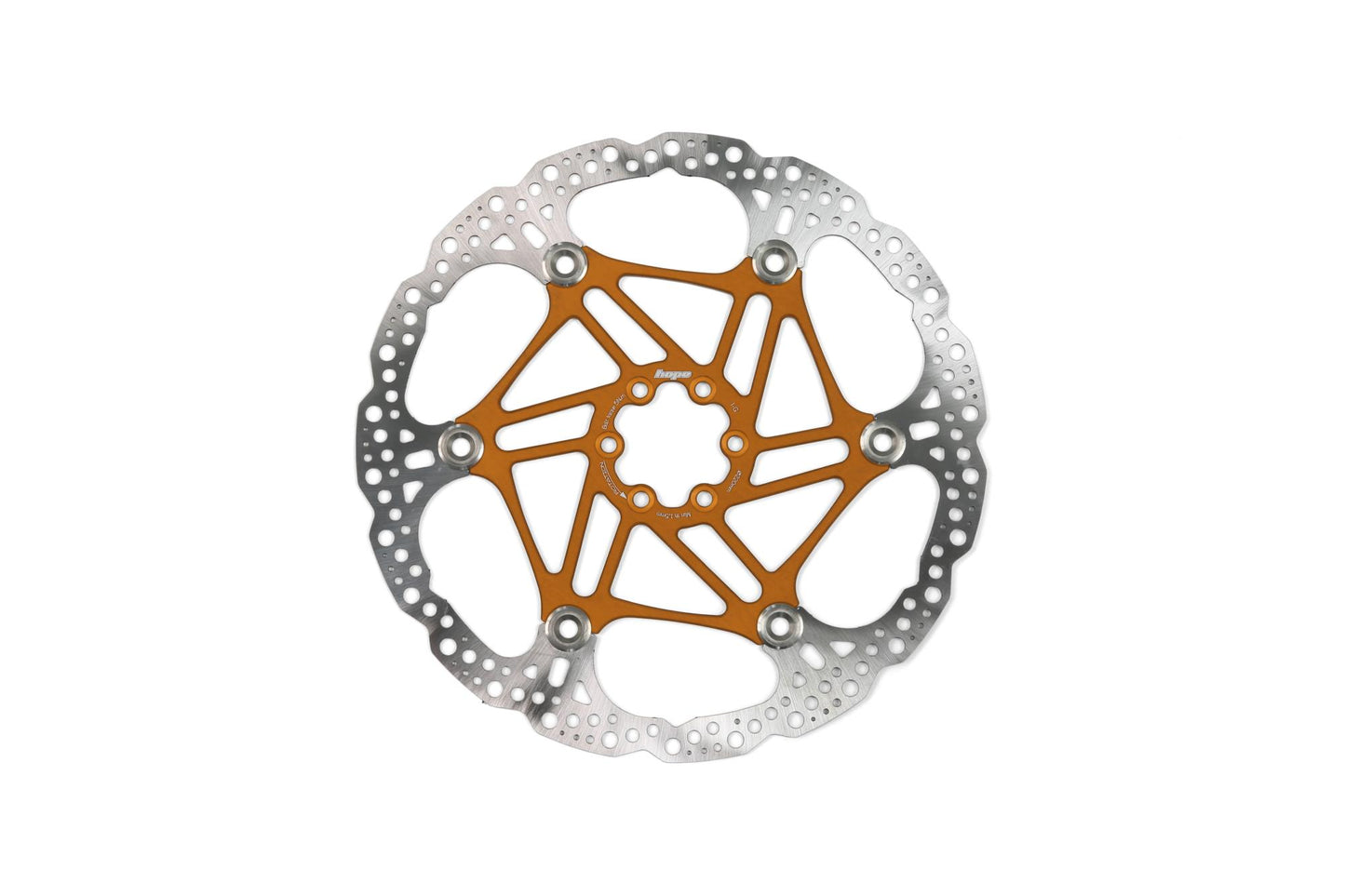 Hope Floating Rotor-Brake Rotors-6 Bolt-220mm-Orange-BRINK