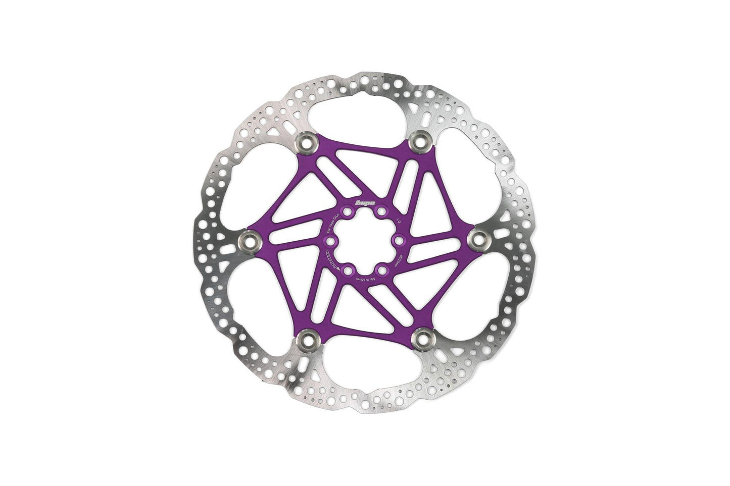 Hope Floating Rotor-Brake Rotors-6 Bolt-220mm-Purple-BRINK