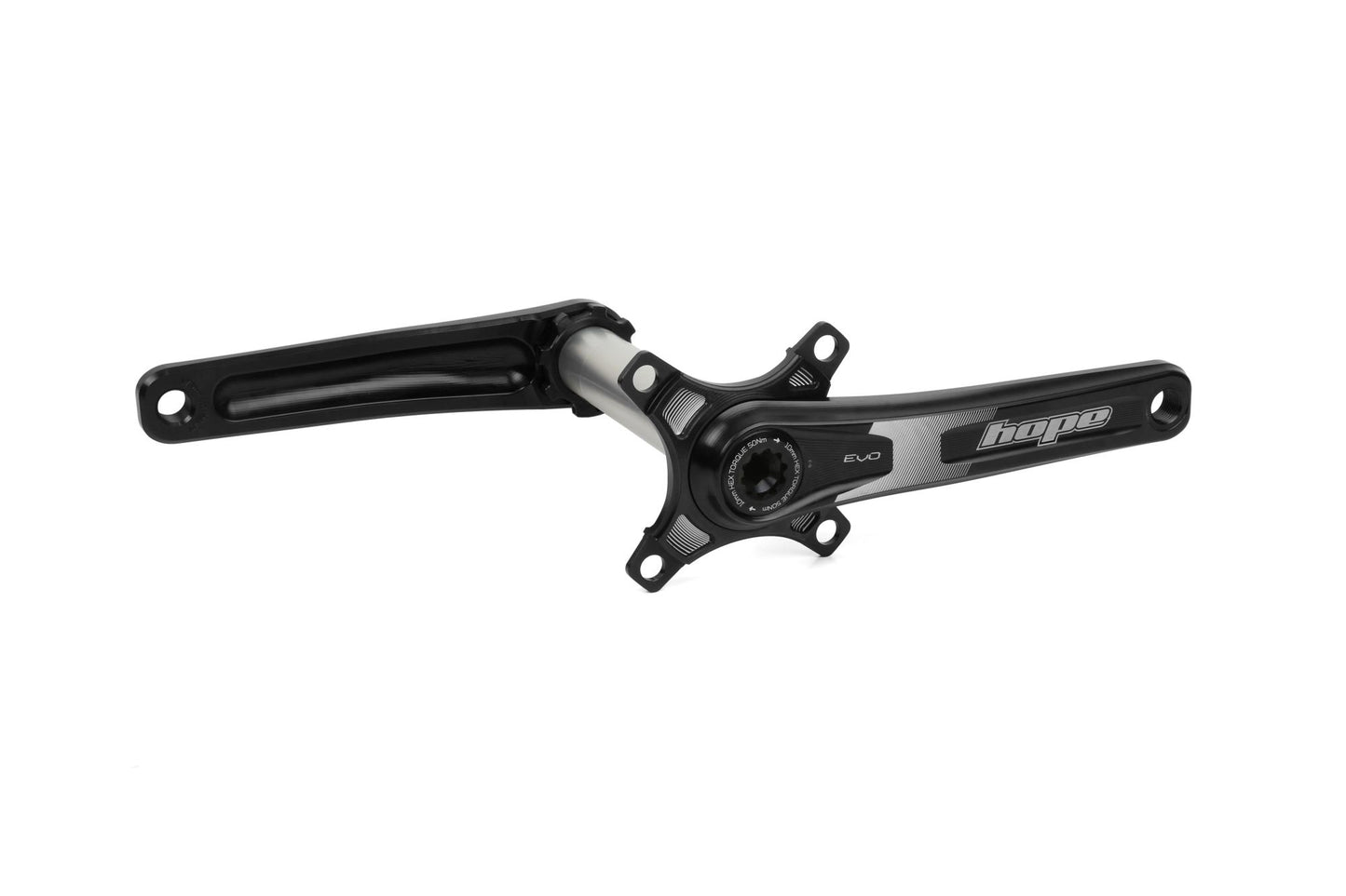 Hope EVO Crankset | Double Spider-Cranks-165mm-100mm-Black-BRINK