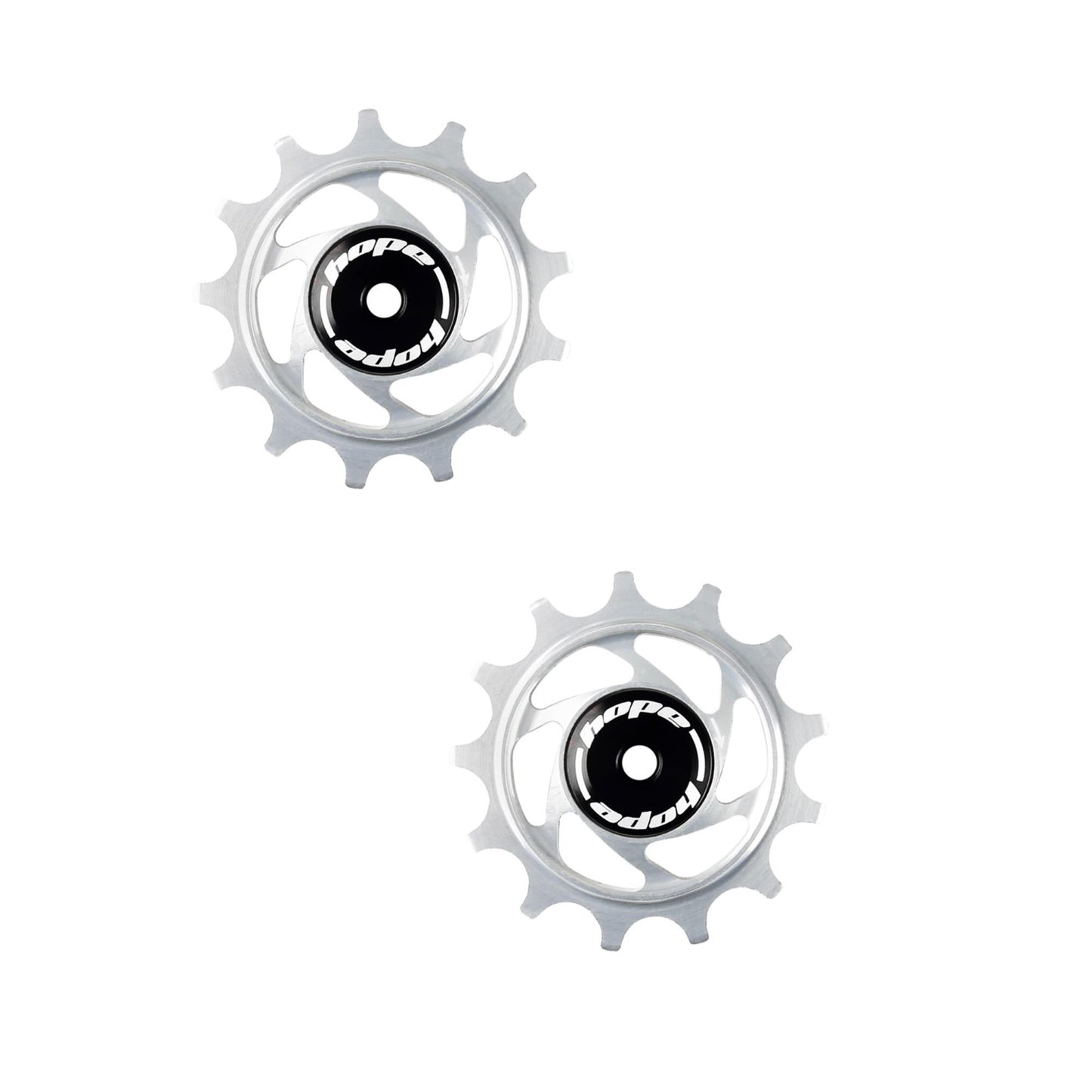 Hope 13 Tooth Jockey Wheels-Jockey Wheels-13 Tooth-Silver-BRINK