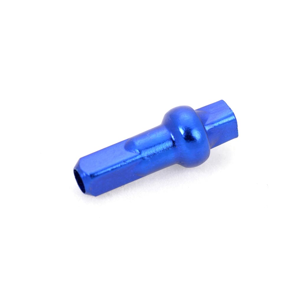 Halo Aero Nipples-14g 12mm-Blue-Aluminium-BRINK