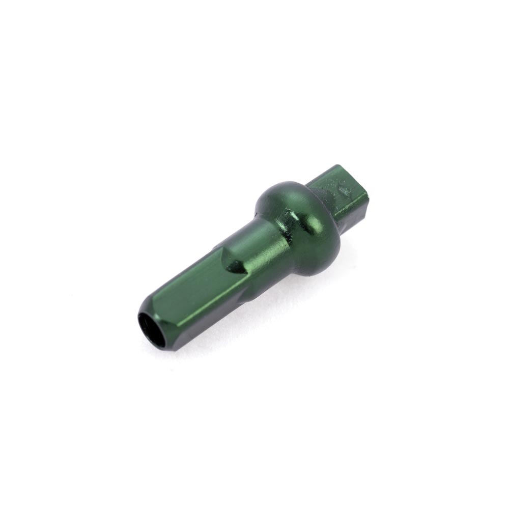 Halo Aero Nipples-14g 12mm-Green-Aluminium-BRINK