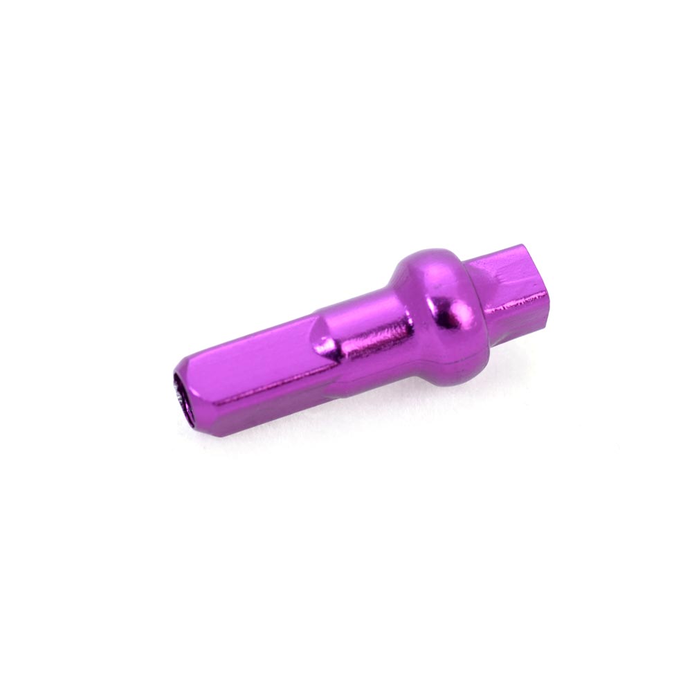 Halo Aero Nipples-14g 12mm-Purple-Aluminium-BRINK