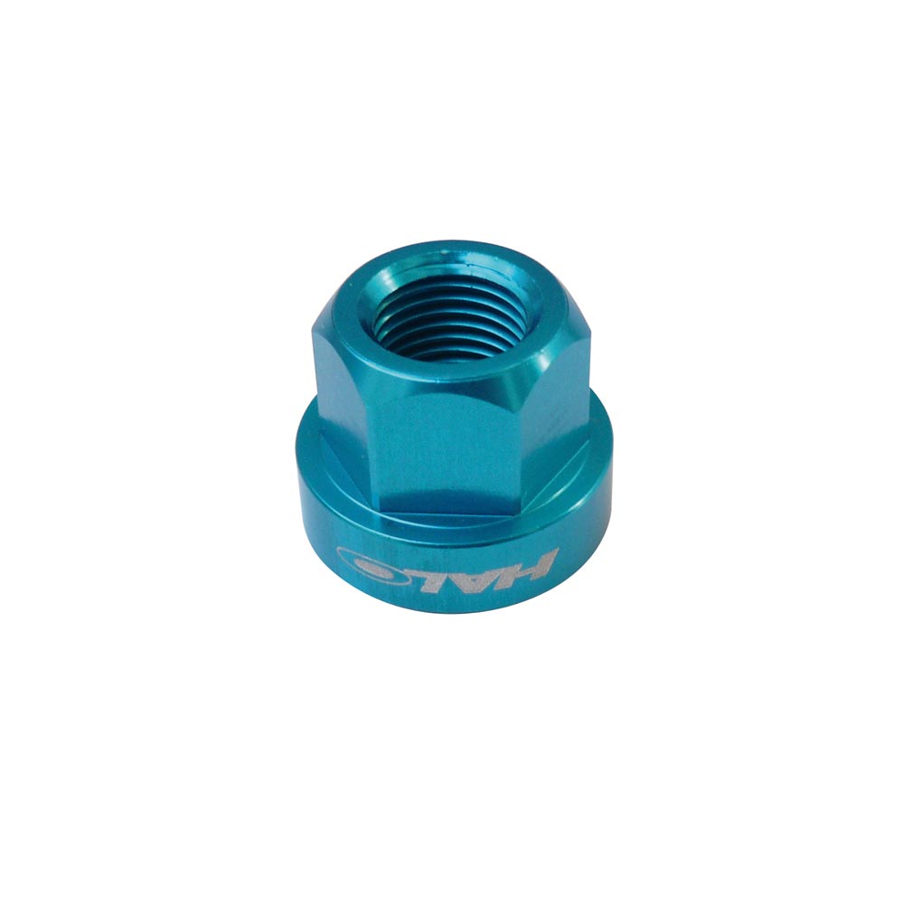 Halo Axle Nuts Alloy-M10-Blue-BRINK