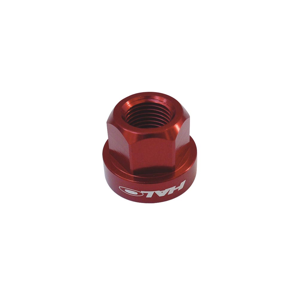 Halo Axle Nuts Alloy-M10-Red-BRINK