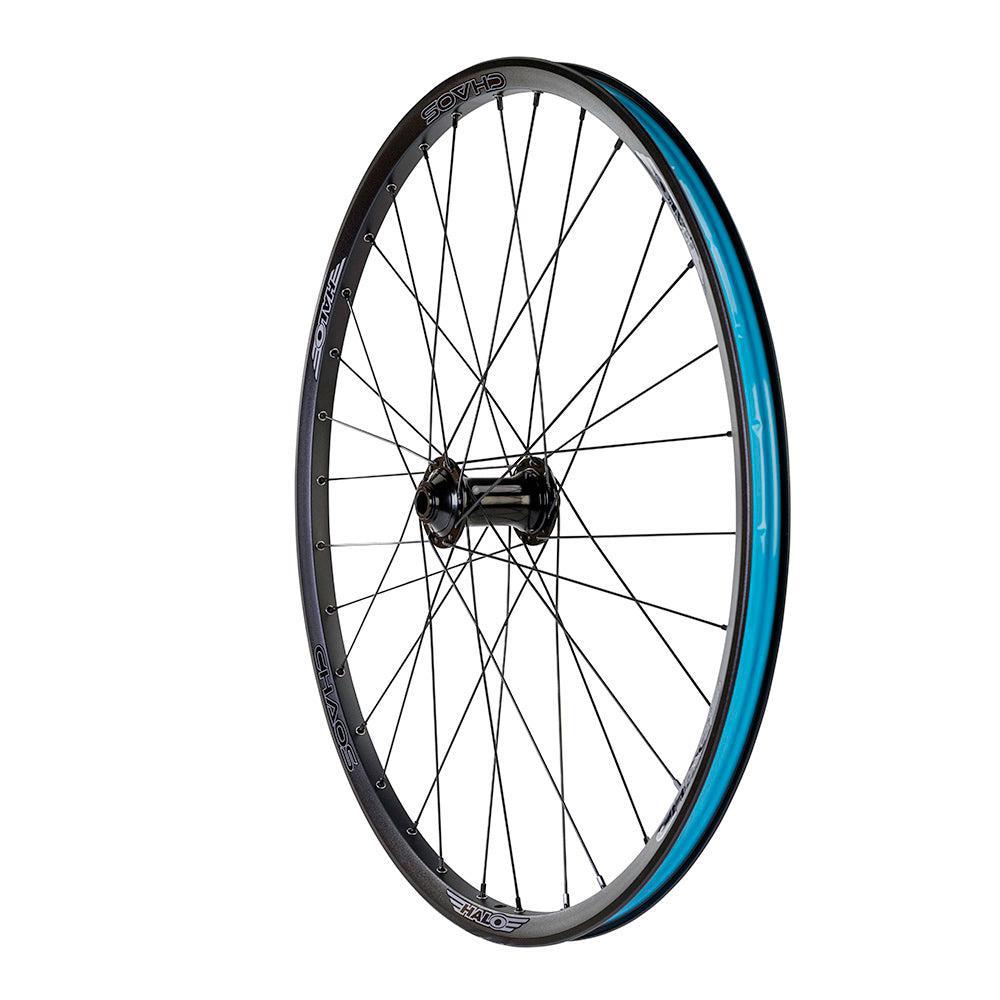 Halo Chaos WideBoy Front Wheel-26-100 x 15mm-Black-BRINK