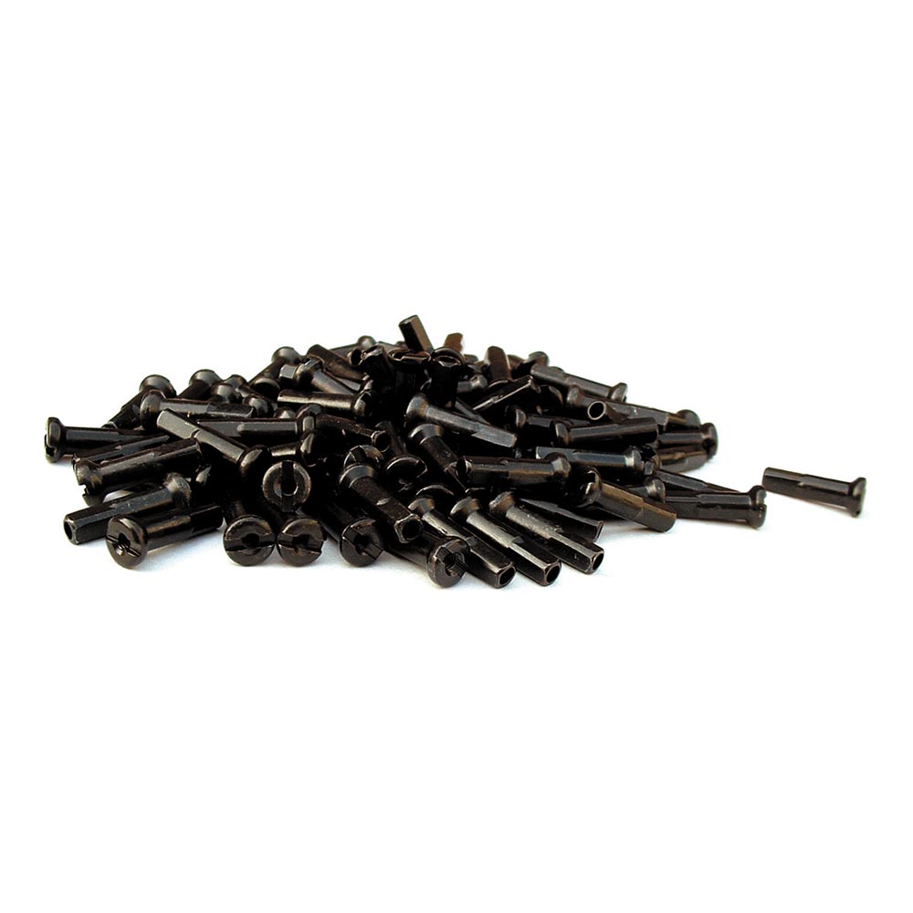 Halo Nipples-14g 16mm-Black-Brass-BRINK