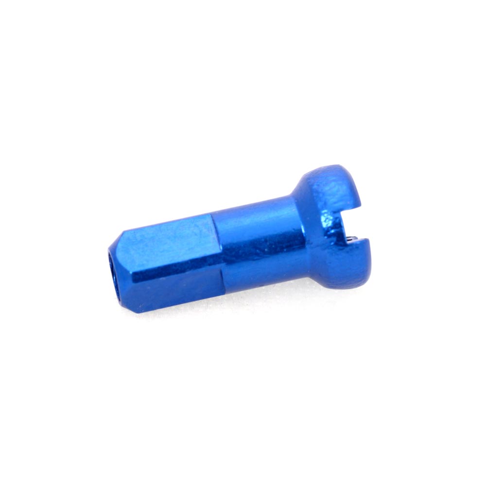 Halo Race Nipples-14g 12mm-Blue-Aluminium-BRINK