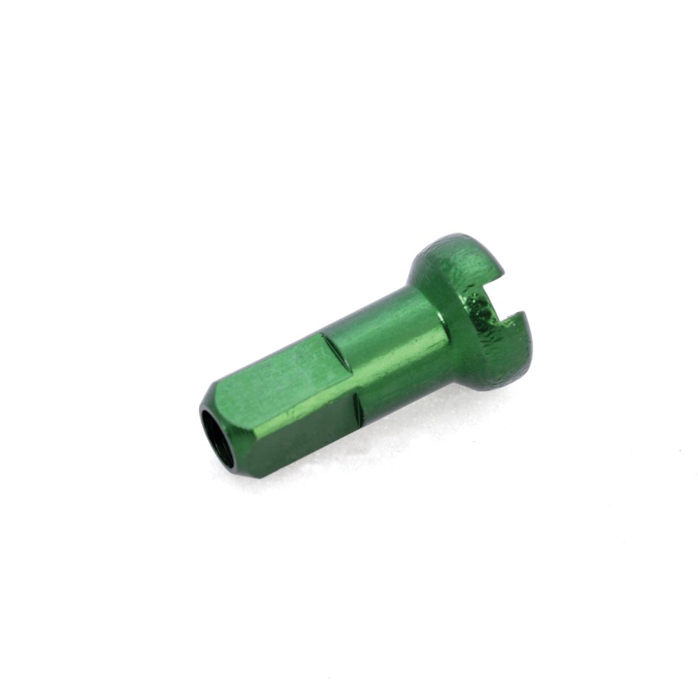 Halo Race Nipples-14g 12mm-Green-Aluminium-BRINK