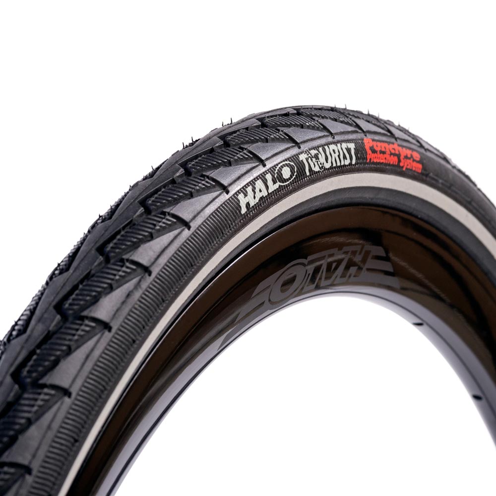 Halo Tourist Tyre-700cc x 35mm-Black-BRINK
